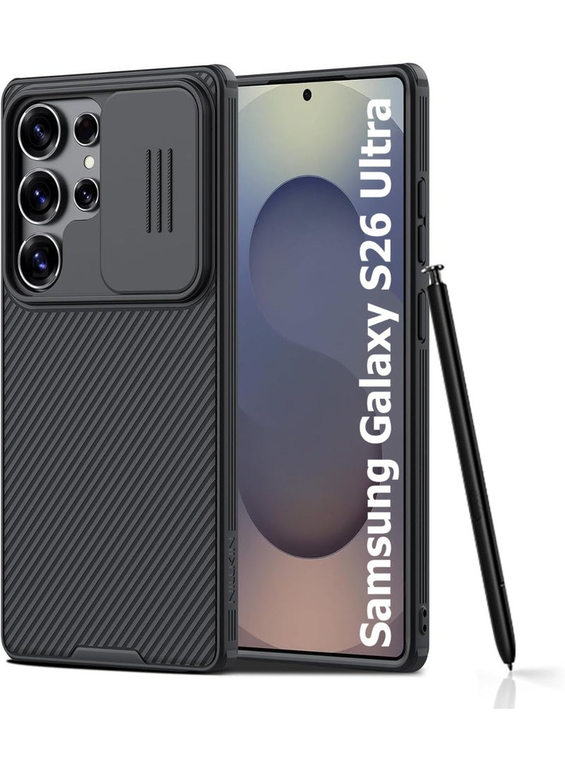 نيلكين غطاء حماية Nillkin Camshield Pro لهاتف سامسونج جالاكسي S26 ألترا، مزود بحماية منزلقة لعدسة الكاميرا، وظهر من البولي كربونات، وإطار من البولي يوريثين الحراري لحماية ممتص الصدمات. - Image 1